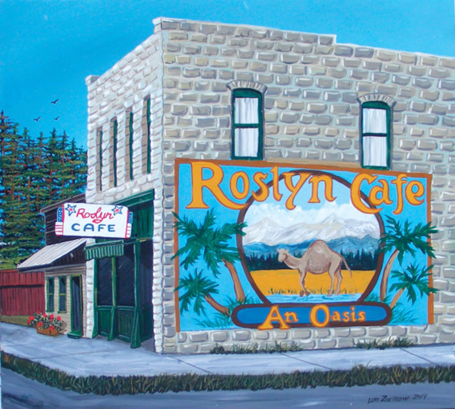 The Roslyn Cafe Roslyn Washington Digital Print From Etsy
