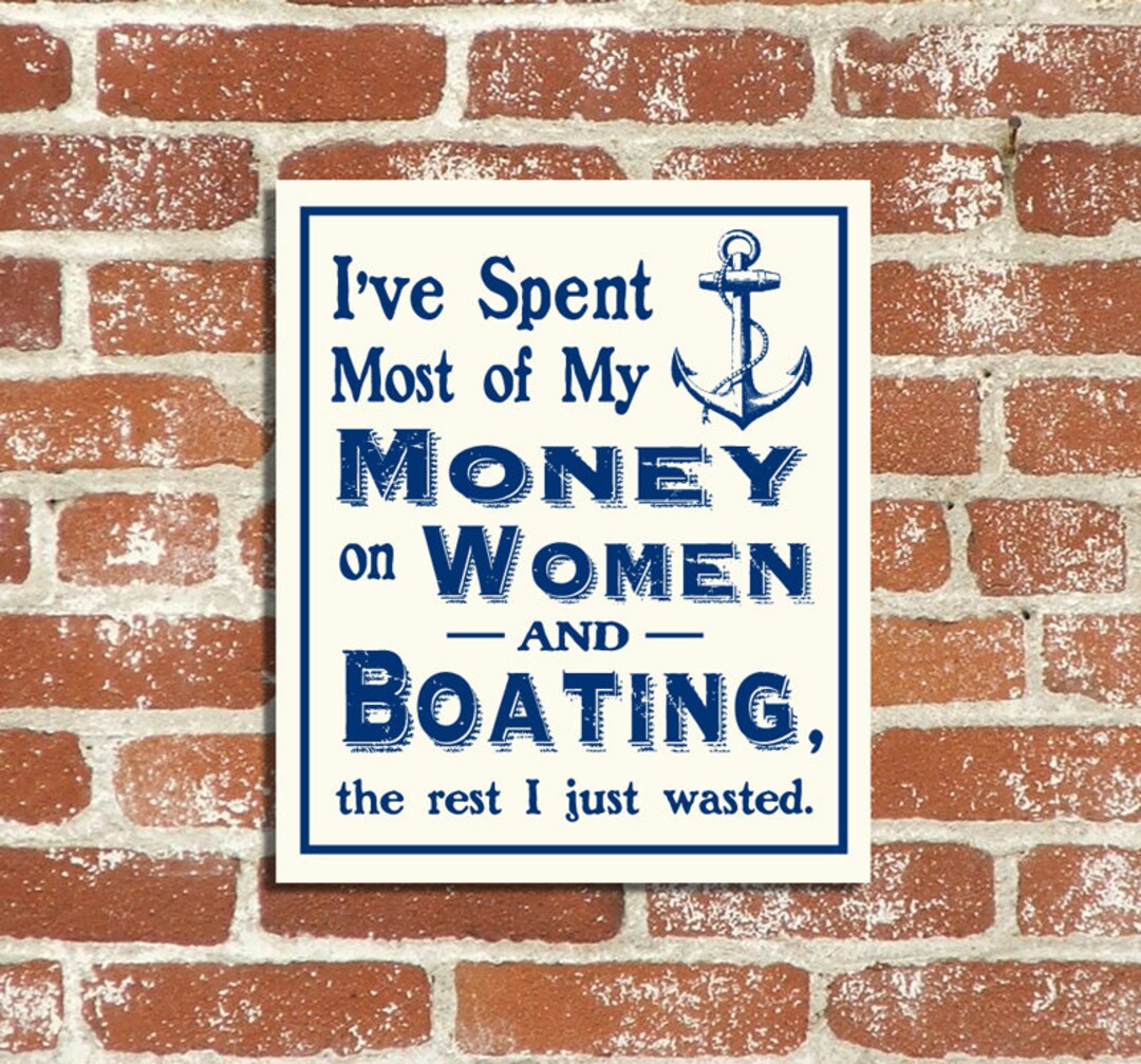 Nautical Boating Wood Sign - Etsy