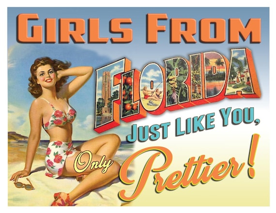 Florida Retro Pin up Girl Girls From Florida 