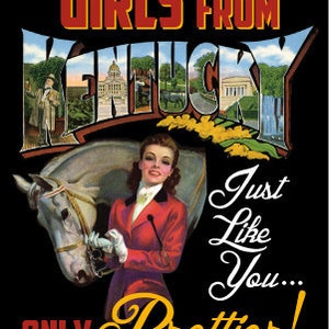 Girls From Kentucky Retro Print