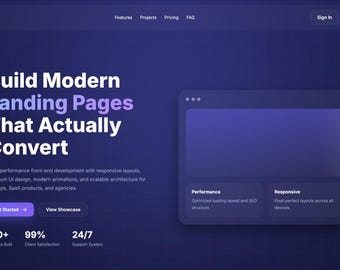 Moderne Sas Website Template | Responsives Design mit Front-End