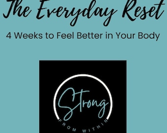 Everyday Habit Reset Guide | Wellness Planner | Habit Tracker | 4-Week Challenge | Digital Download