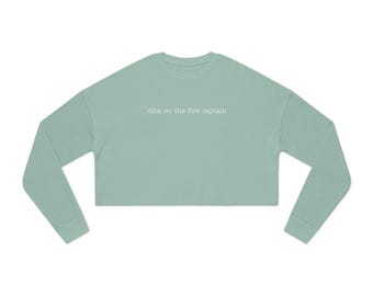 Fire Captain Crop Sweatshirt – Fire Wife Girlfriend Apparel