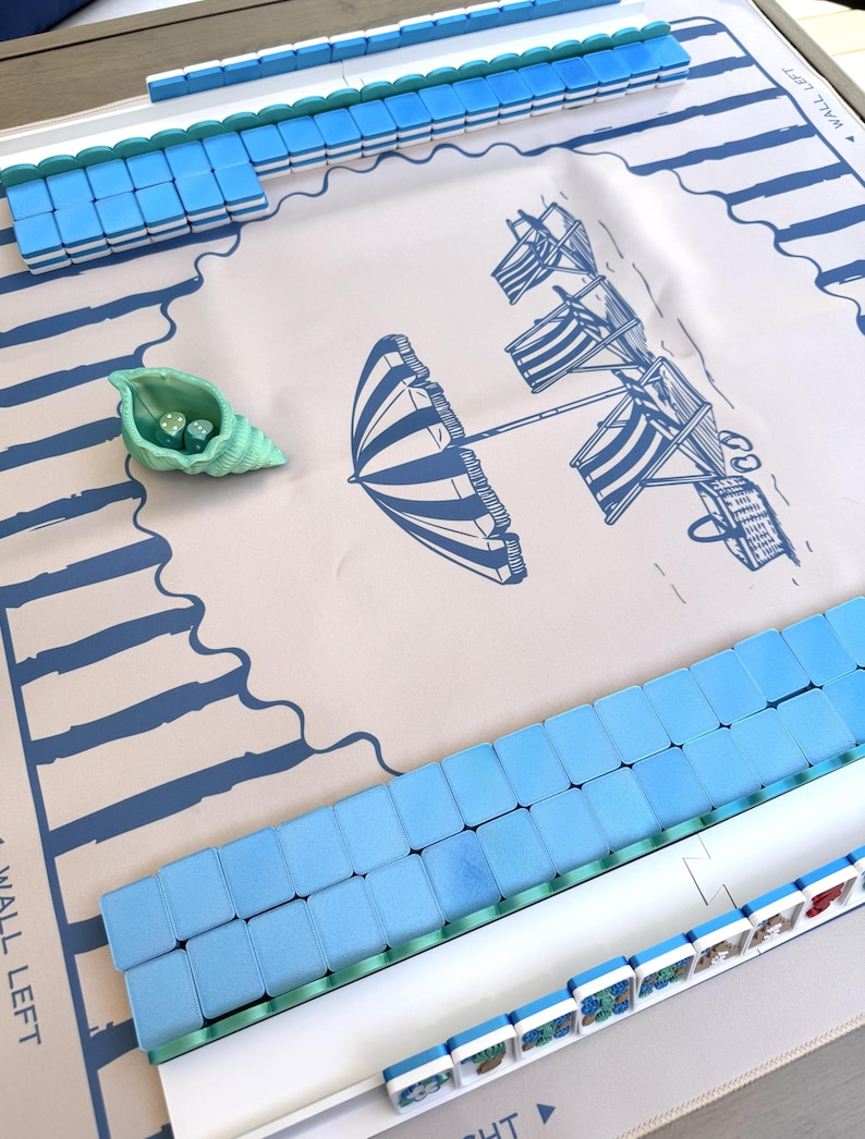 Floating Travel Mahjong Tiles: Sun and Sand Castles Beach Themed image 7