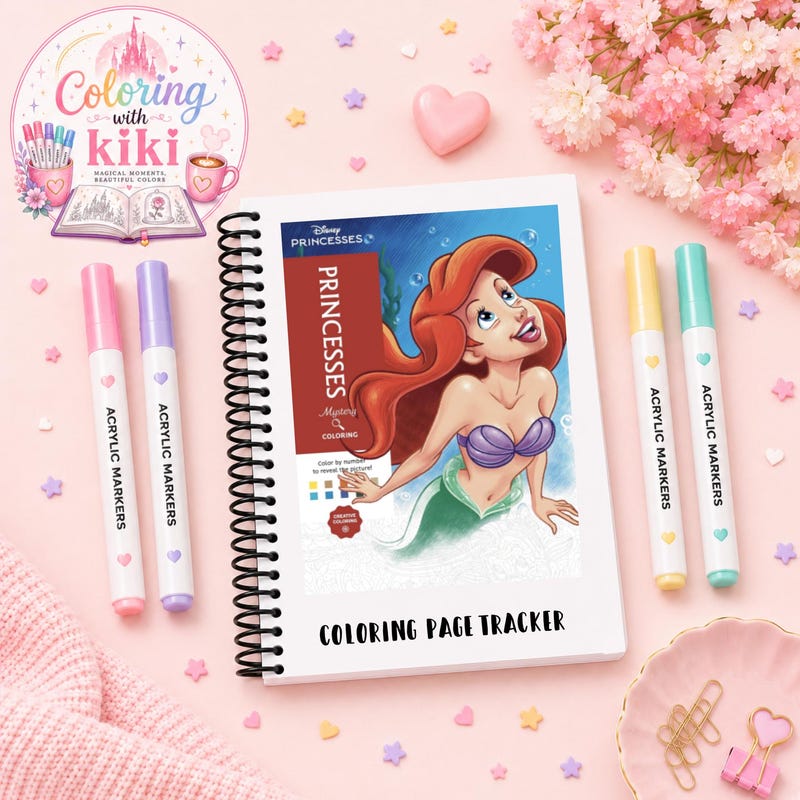 Coloring Book Tracker - Etsy