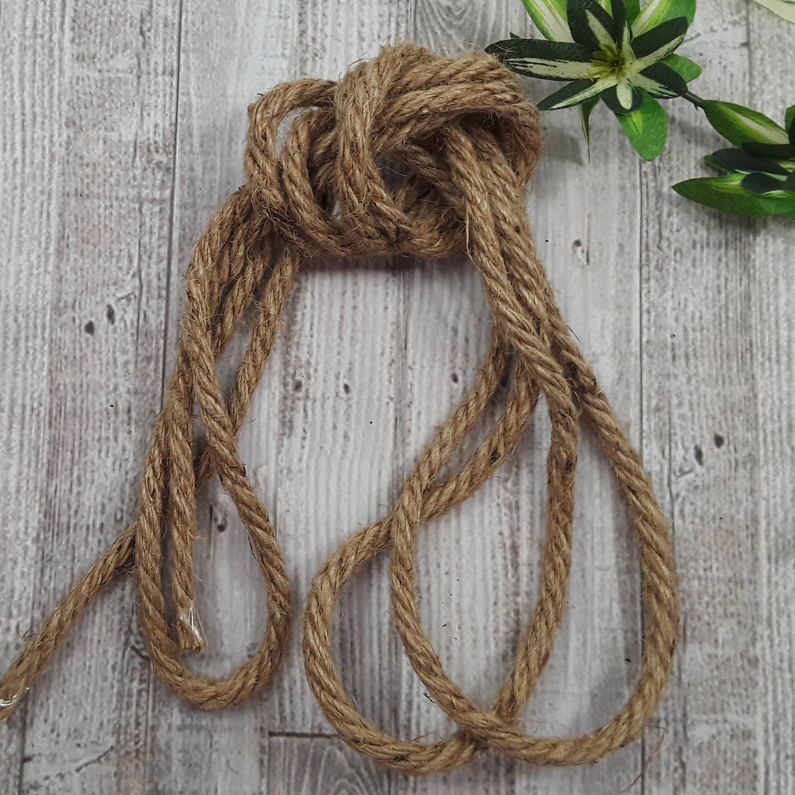 Decorative nautical jute rope natural jute 9.5 feet Etsy