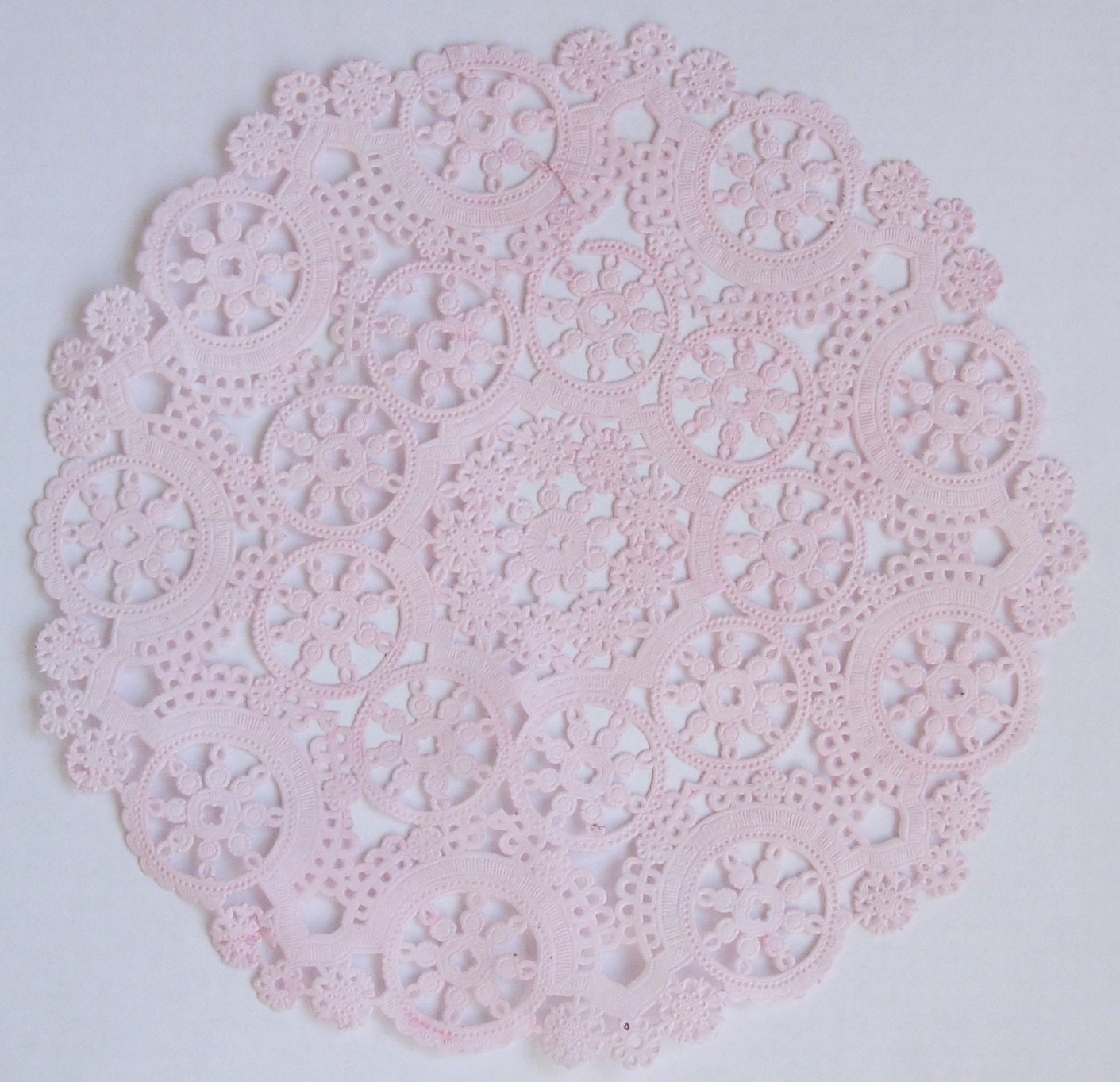 TEN dip dyed LIGHT PINK Paper Doilies 8 inch 10 inch or 12 Etsy