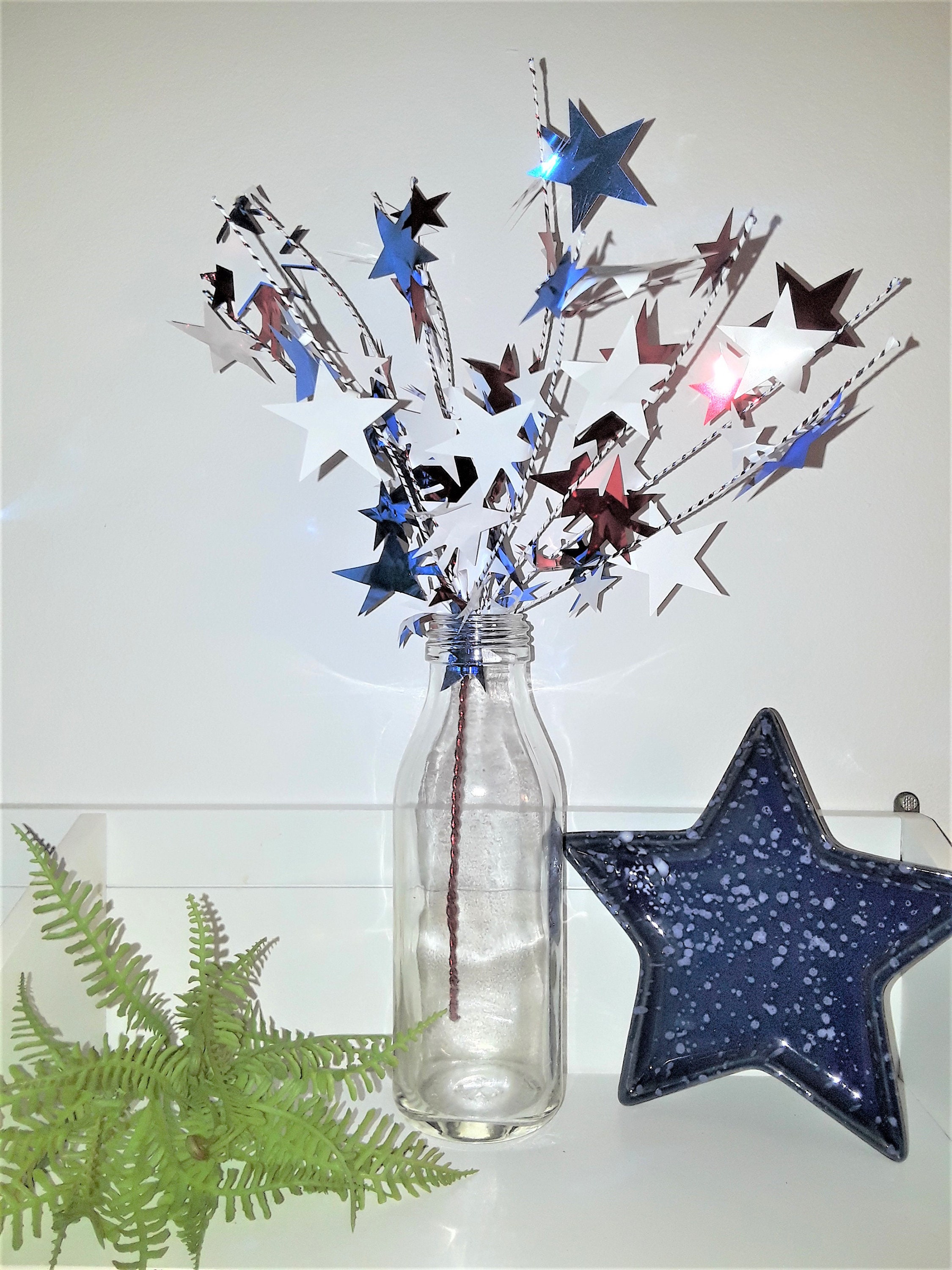 Patriotic Floral Picks Etsy