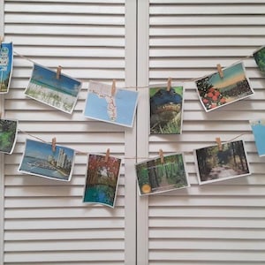 Photo Display, Picture hanger, Artwork Display ,  Photo Decor, Clothespin hanger, kid&#39;s drawings, Card Photo Holder, wall display