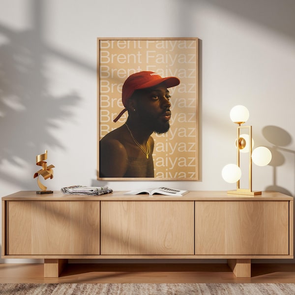 Brent Faiyaz Art Print | Unique Poster for Music Lovers | Aesthetic Wall Decor for Home & Studio