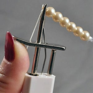 Pearl Knotting Tool for Bead Stringing – Beading Tool for Jewelry Making, Pearl Stringing & Rosary Making, Jade Bead Knotter Gift