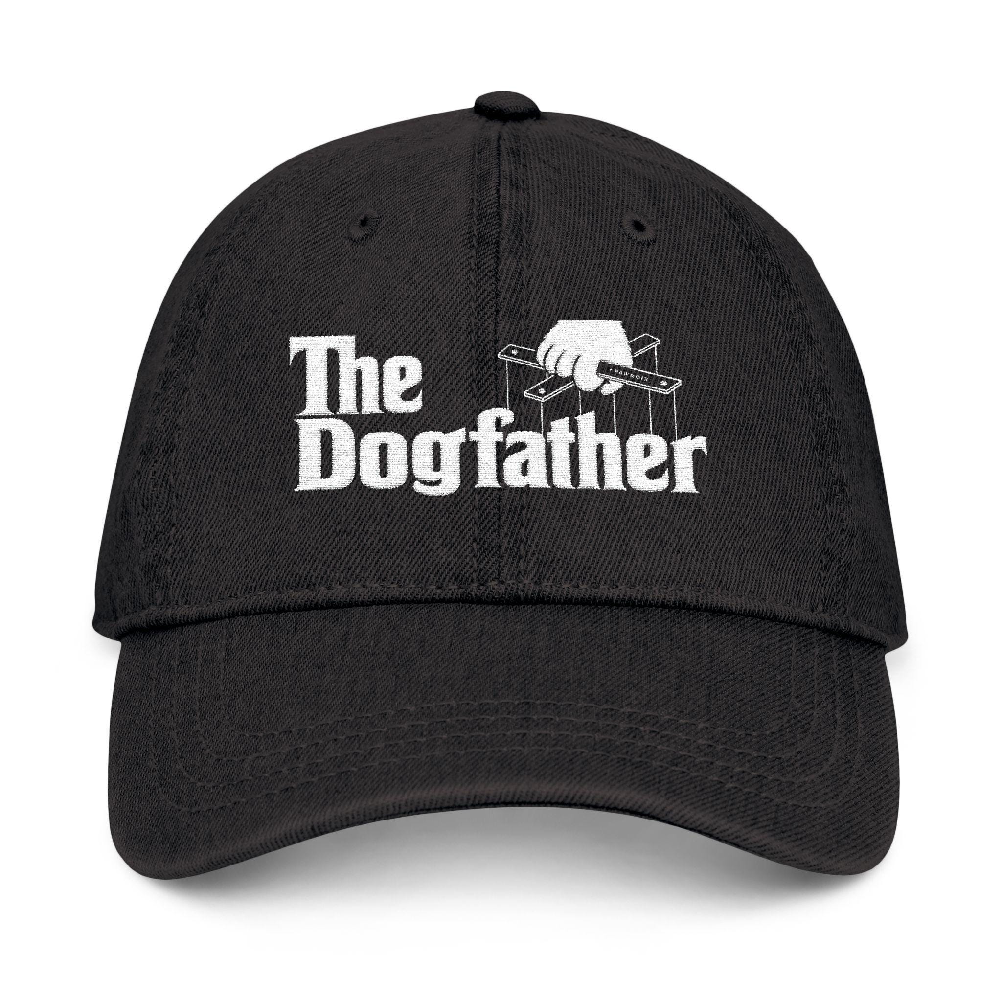 The Dogfather Denim Hat, Funny Dog Dad Hat, Dog Father Gift, Pet Dad Cap, Fathers Day Gift for Dog Lover, Pawmoir Hat