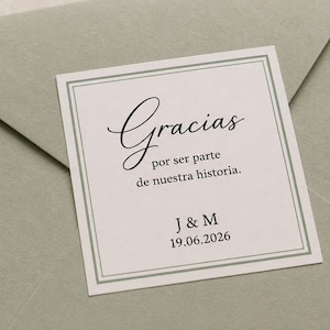 Étiquettes autocollantes personnalisées pour mariage | Étiquettes de remerciement | Étiquettes autocollantes pour cadeaux d'invités | Emballages cadeaux pour invités | Étiquettes autocollantes personnalisées pour mariage