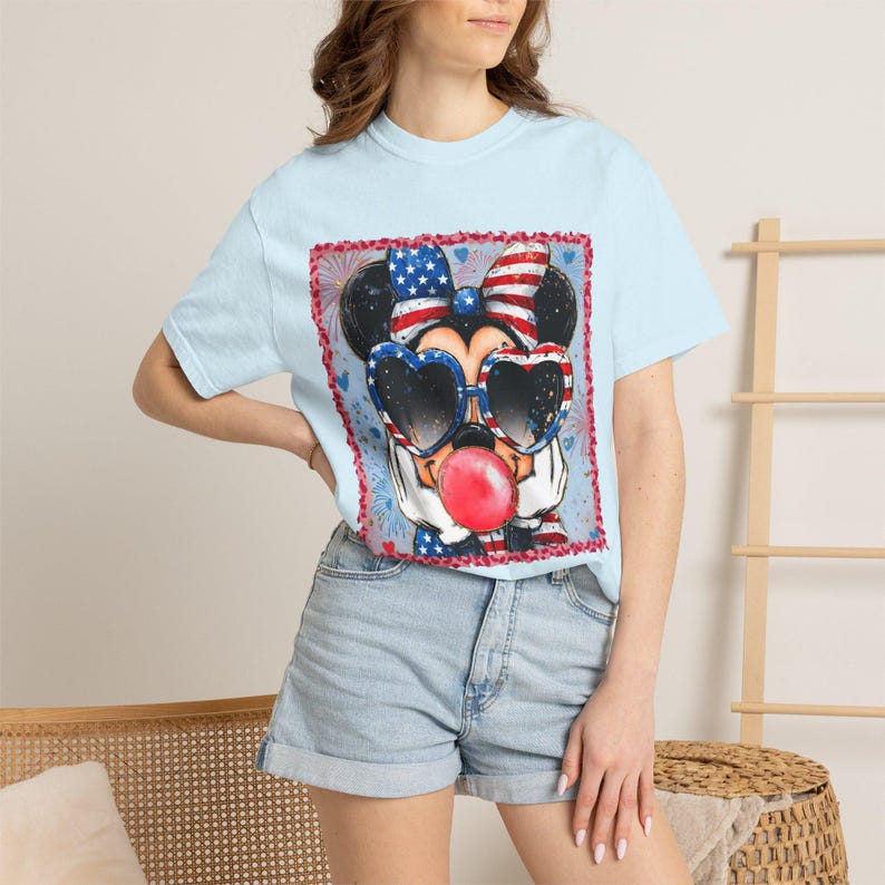 Minnie Mouse Patriotic Adult T-Shirt image 6