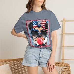 Minnie Mouse Patriotic Adult T-Shirt image 7
