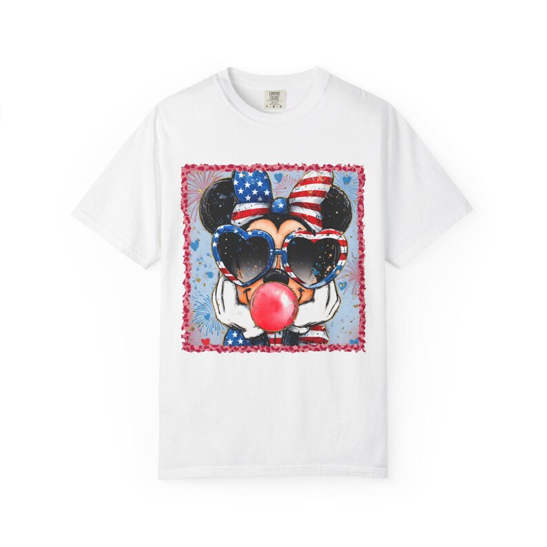 Minnie Mouse Patriotic Adult T-Shirt image 2