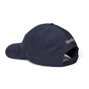 Vintage Embroidered Ball Cap, Soft Corduroy Dad Hat image 3