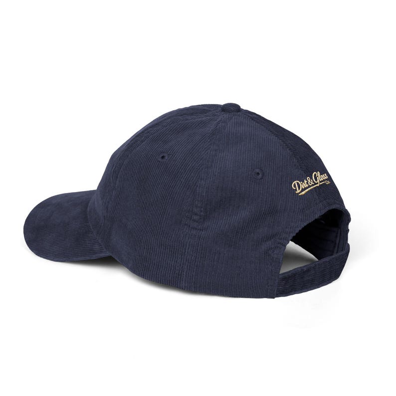 Vintage Embroidered Ball Cap, Soft Corduroy Dad Hat image 3