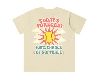 100% CHANCE OF SOFTBALL  - Apricot Color