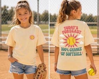 100% CHANCE OF SOFTBALL  - Apricot Color