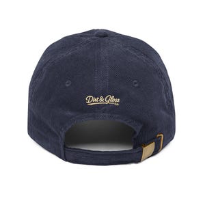 Vintage Embroidered Ball Cap, Soft Corduroy Dad Hat image 2