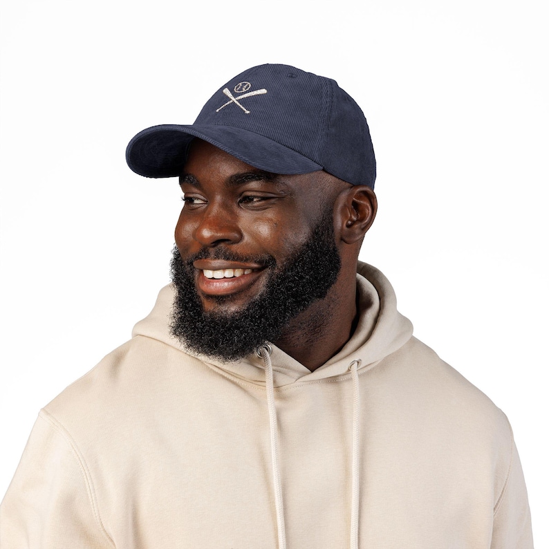 Vintage Embroidered Ball Cap, Soft Corduroy Dad Hat image 8