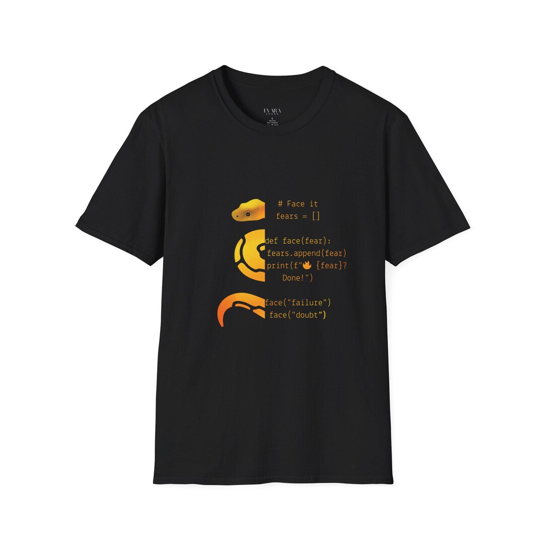 Python Code Graphic T-shirt - Etsy