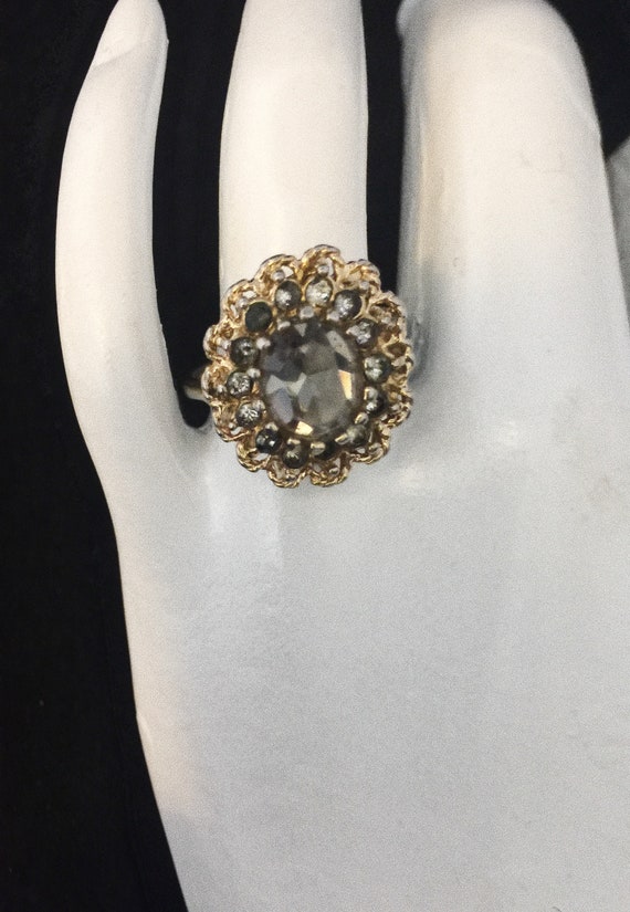 Vintage Ring,  Marked 18KT HGE (Electroplated With