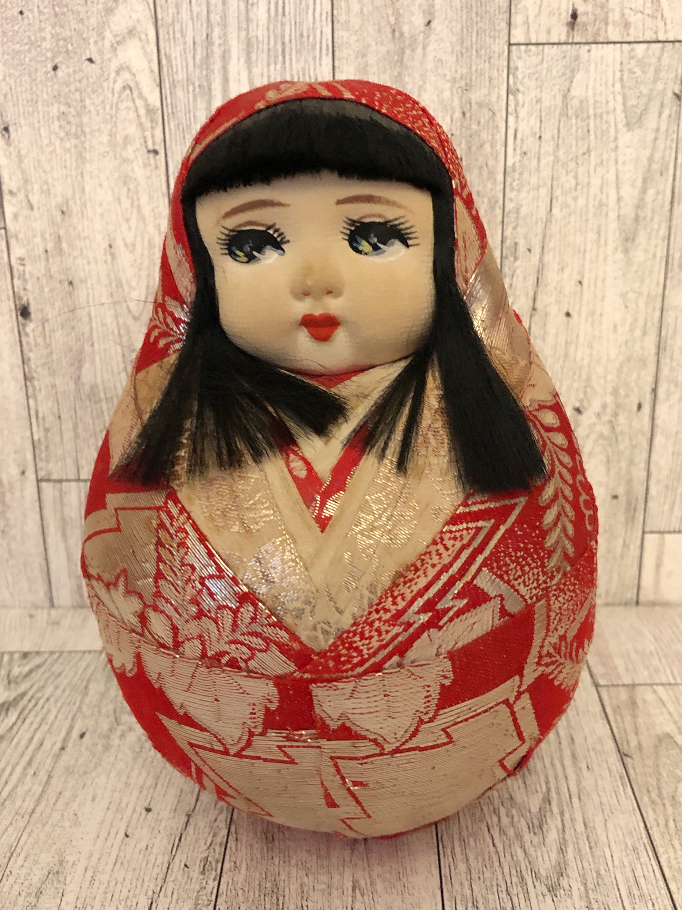 Japanese Daruma Doll - worn out | Greeting Card