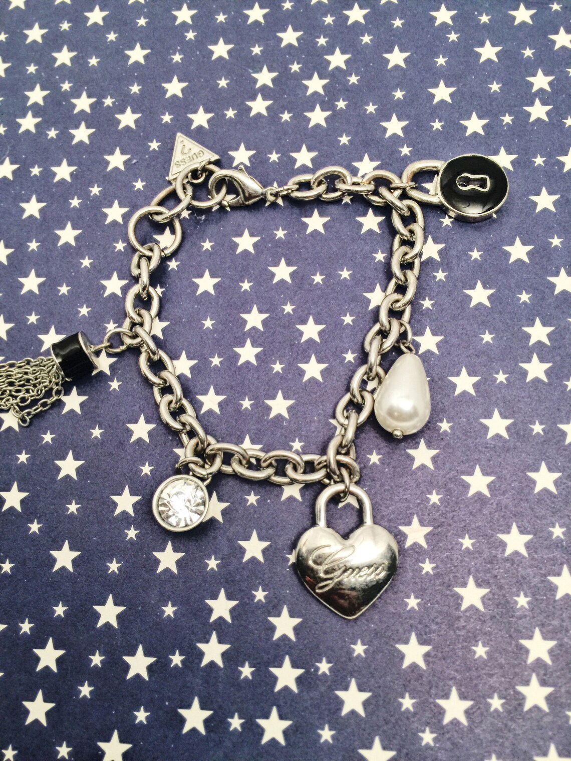 GUESS Vintage Charm Bracelet Vintage Jewelry Etsy