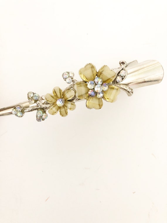 Vintage  Hair Clip, Decorative Floral Hair Clip, … - image 3