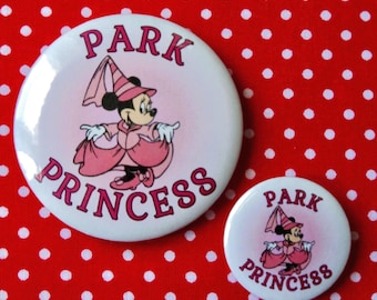 Disney Button Minnie Maus “Park Prinzessin” Anstecknadel