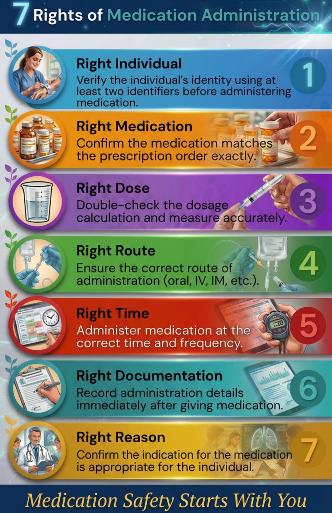 7 Rights of Medication Administration Poster Plus Bonus Design - Etsy ...