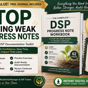 DSP-framstegsanteckningsarbetsbok plus GRATIS DSP-journal och professionellt verktygssats