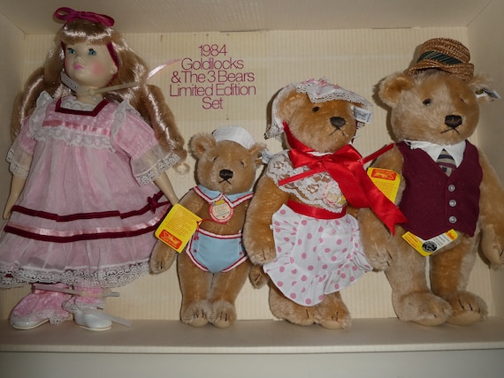 Goldilocks and 3 Bears Ann Gibson/steiff 1984 Very Large - Etsy