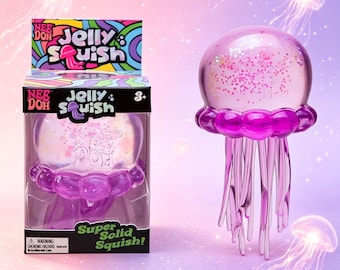 Jellyfish Squishy Toy | Kawaii Ocean Animal Stress Relief Fidget Desk Toy