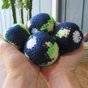 Handmade Earth Hacky Sack | Inspired by Project Hail Mary | Crochet