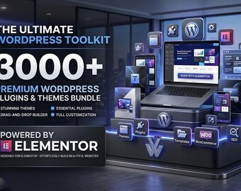 Pacchetto di oltre 3000 temi e plugin per WordPress, download immediato.