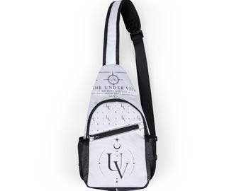 UV Stamp Minimal Moon Phases Chest Bag | All-Over Print