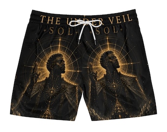 UV SOL celestial figure Swim Shorts | lunar phase graphic