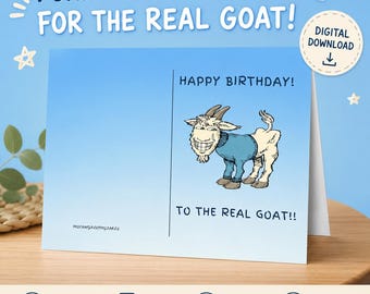 Tarjeta de cumpleaños de Feliz Cumpleaños al verdadero GOAT