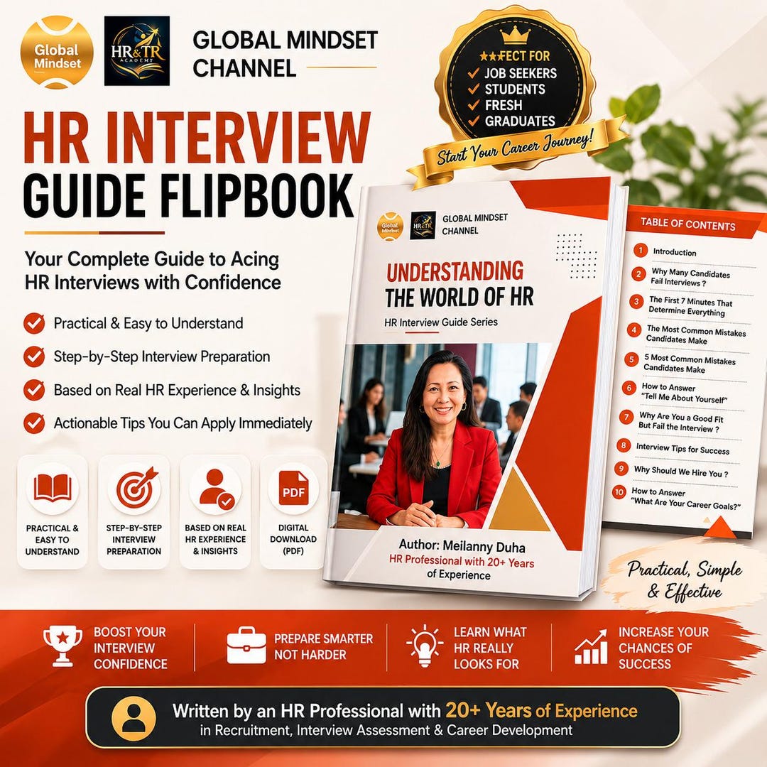 Mock Interview Handbook.pdf HR Interview Guide Flipbook | Career Preparation Pdf-digital Download ...