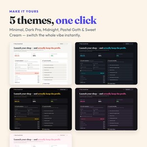 Etsy Seller Planner, Profit Calculator, SEO Title Tool, Launch Checklist (Digital) afbeelding 3