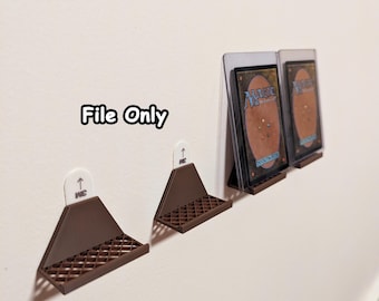 Card Display Shelves, Trading Card Wall Mount (STL AND 3MF FILE)