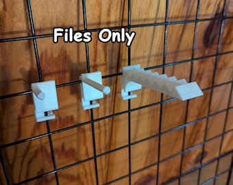 Vendor Display Hooks for Wire Grid Displays; Three pack