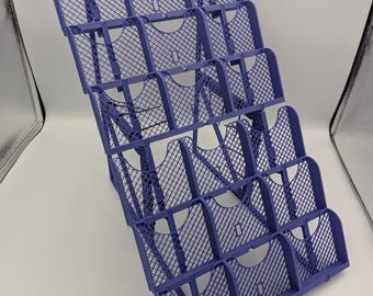 9 or 18-Item PLA Wire-Rack Display: 3-Inch Sticker or Small Item Holder (9.75" Wide)