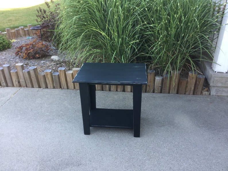 Large Rustic End Table