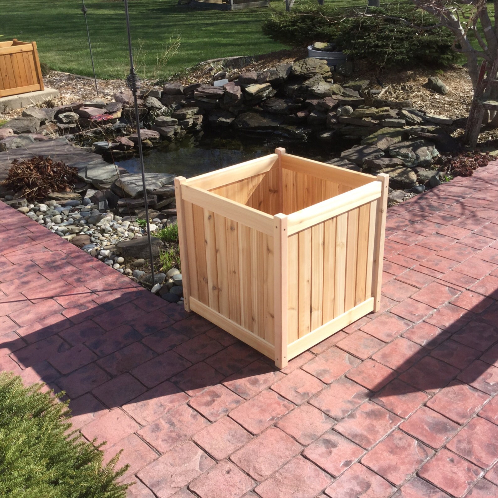 24 Cedar Planter Box almost assembled Etsy