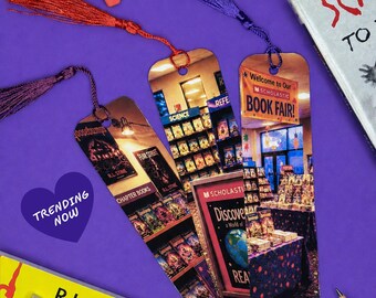 The Book Fair Collection – Set of 3 Bookmarks. Includes Matching Tassels!