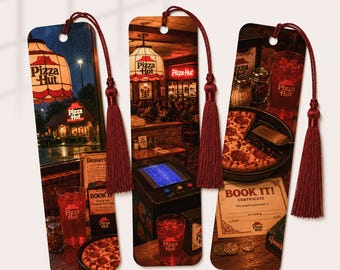 Pizza Hut Lesezeichen aus den 90ern | Friday Night Book It! Set (3-teilig)